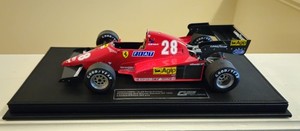 GP Replicas 1/18 René Arnoux #28 Ferrari 126 C3 Winner German 1983 GP (GP096B)