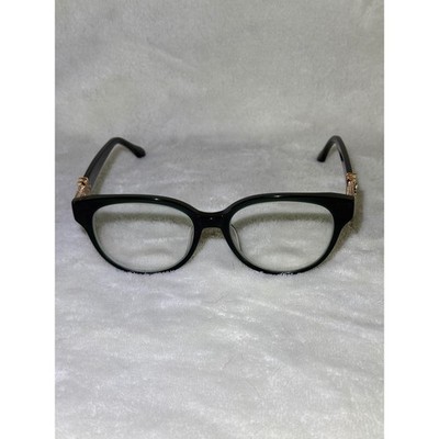 Chopard Eyeglasses Women OS Black Happy Heart Mesh Luxury Frames 80/80