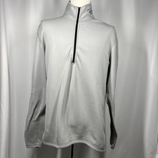 Mountain Hardware Women's Reversible Layer 1/4 Zip Large Gray Vintage USA Made
