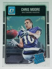 Chris Moore 2016 Panini Donruss Optic #157 Rated Rookie Baltimore Ravens