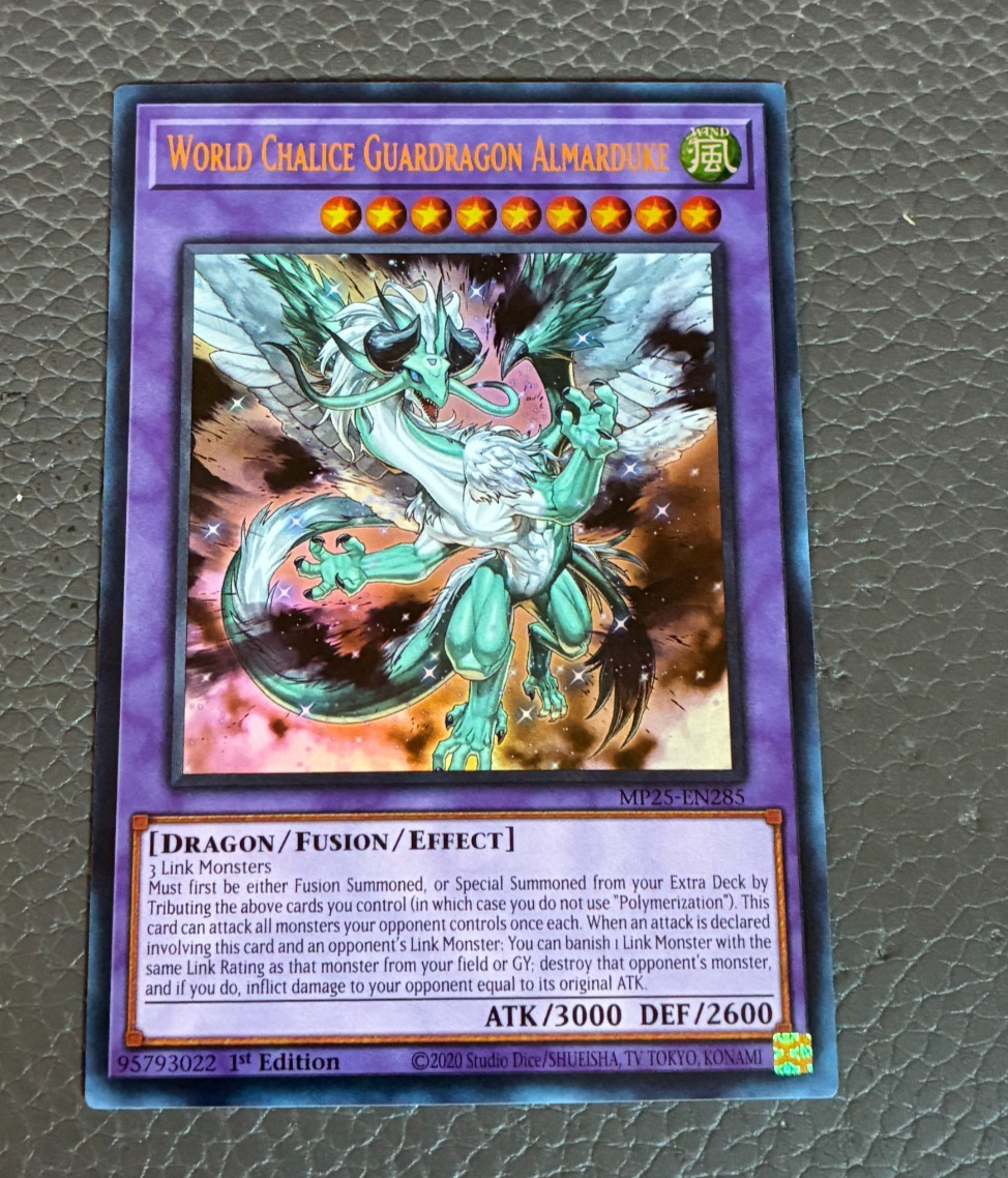 Yu-Gi-Oh World Chalice Guardragon Almarduke- 1'st Ed