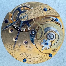 Antique 18s N 1865 E. Howard  Co. Series III Key Wind Pocket Watch USA 15J