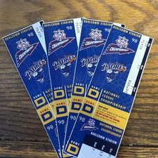 1998 Padres National League Championship Game D Complete Ticket Stubs Set Of 4