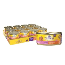Wellness Complete Health Pate Kitten Wet Cat Food, Natural, Protein-Rich, Gra...