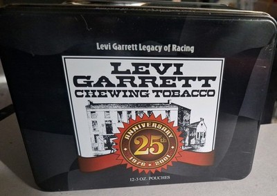 Levi Garrett “Legacy Of Racing” 25th Anniversary Chewing Tobacco Tin  (1976-2001)
