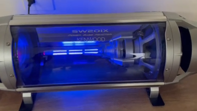 KENWOOD SW201X Powered Subwoofer Rare Vintage Car Audio Mint