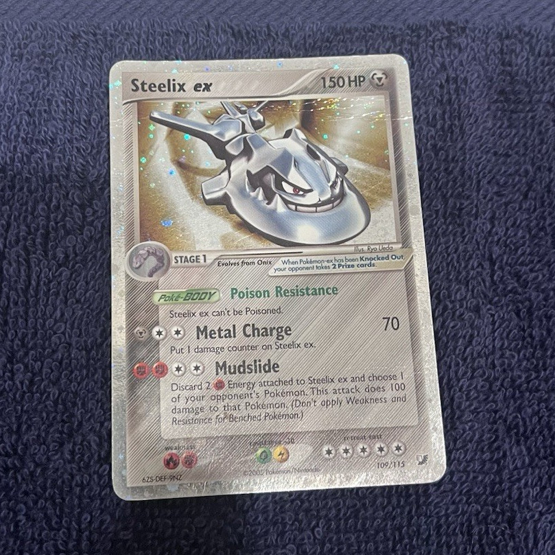 Pokemon TCG Steelix ex 109/115 Unseen Forces Rare EX English 2005