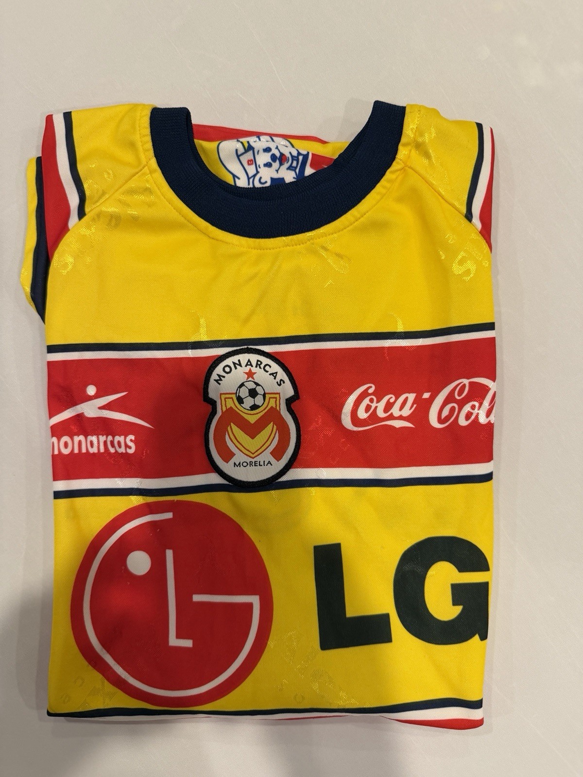 Vintage 2003-04 Monarcas Morelia LG Coca Cola Sol Bimbo Soccer Jersey Mexico