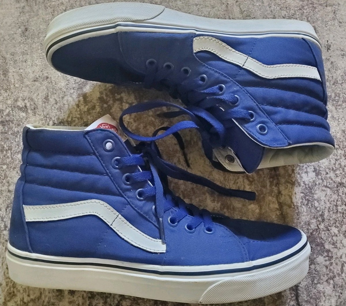Los Angeles LA Dodgers VANS Blue High Top Skate Shoes ~ Mens 7.5