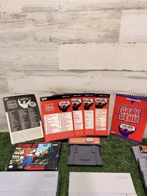Read- Super Nintendo SNES HDMI Tested - Lot Of 2 consoles + 7 Games + Game Genie