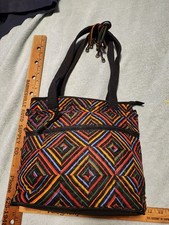 L k Donna Sharp Bag Quilted BRIGHT colors