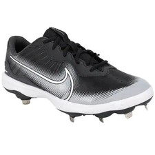 Nike Mens Alpha Huarache Varsity 4 Low Baseball Cleats US 12 Black Grey NWOB