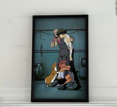 Cowboy Bebop Spike Spiegel Ed Ein Jet Anime Poster