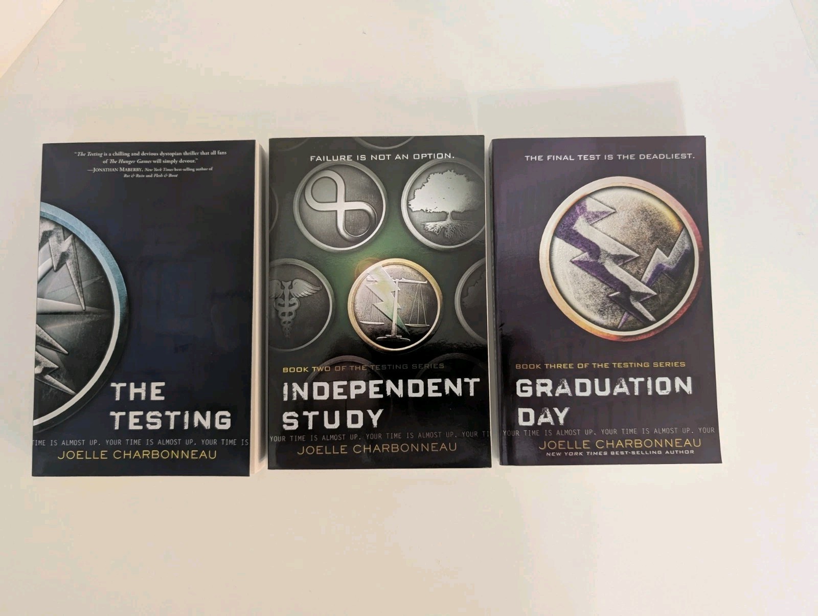 The Testing Trilogy Book Lot 1-3 Joelle Charbonneau YA Paperback Complete Series