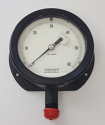CROSBY AS0 60PSI SIZE 4½'' 1/2''ANPT LBM SPEC 10854 PRESSURE GAUGE [2WS3-6]