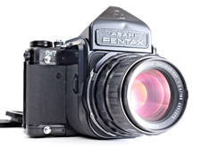 New Seal CLA'd LENS NEAR MINT- Pentax 6x7 Eye Level M/Up  105mm f/2.4 FromJPN