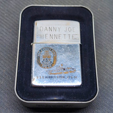 Zippo Military U.S.S. Aubrey Fitch FFG-34 Engraved Lighter w/ Tin Case