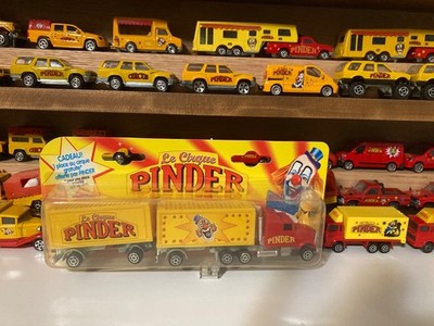 Very Rare Majorette Pinder Circus Semi Double Trailer See