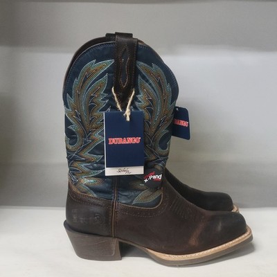 Durango Rebel Pro Hickory & Denim Western Boot Brown/Blue Mens Size 8.5M