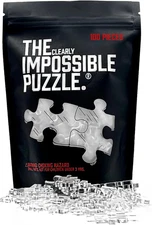 The Clearly Impossible Puzzle ® 100 Pieces - Clear Difficult Jigsaw Puzzle - Fal