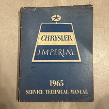 1965 Chrysler Imperial New Yorker 300 Newport Factory Shop Service Manual Oem