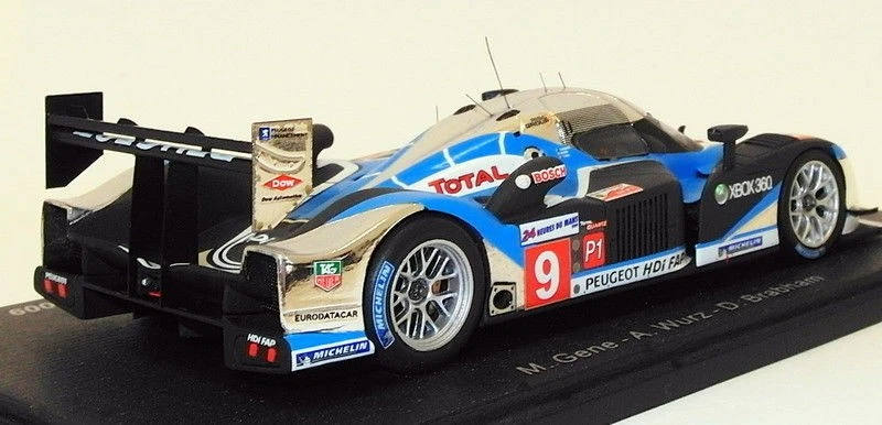 Spark 1/43 Scale 43LM09 - Peugeot 908 HDiFAP Peugeot Sport Total 1st #9 LM 2009 - Image 2 of 4