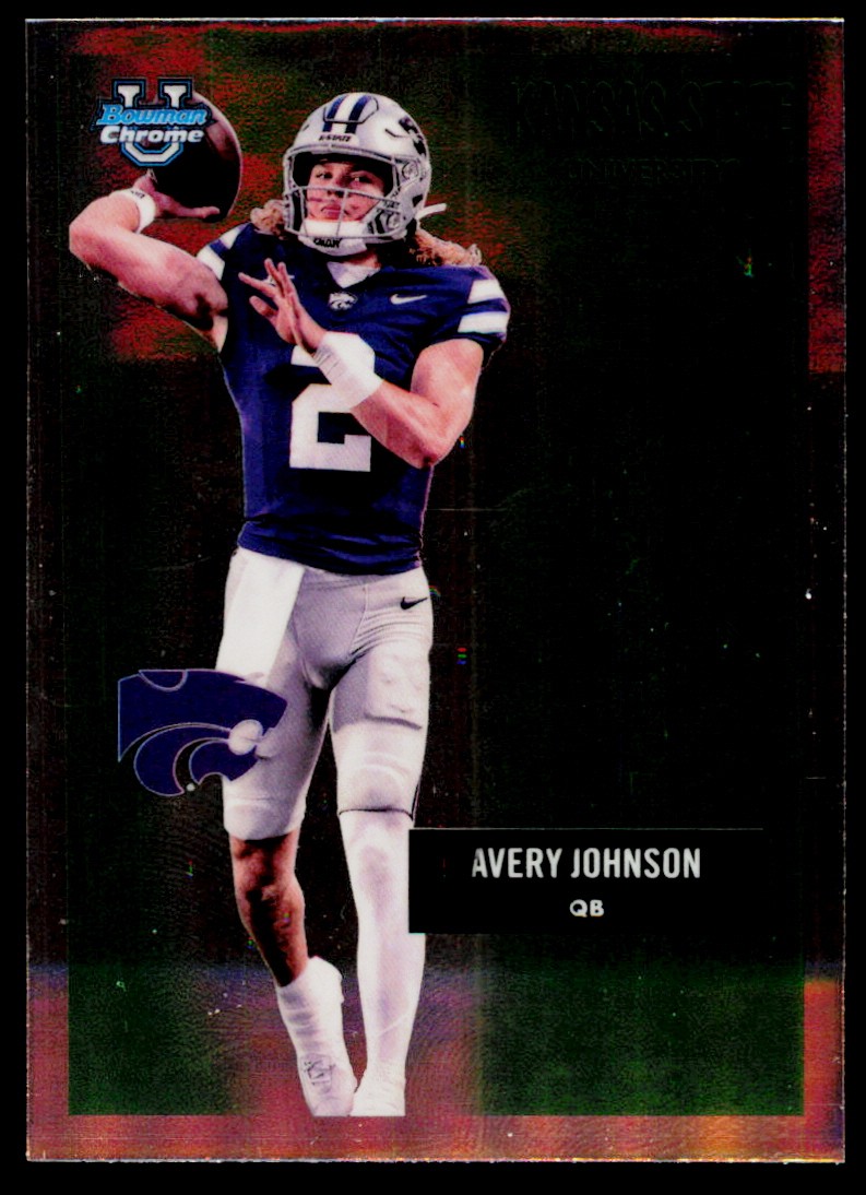 Avery Johnson #55AV-1 Football Cards 2025 Bowman Chrome University 1955 trading card — raw and PSA graded price guide