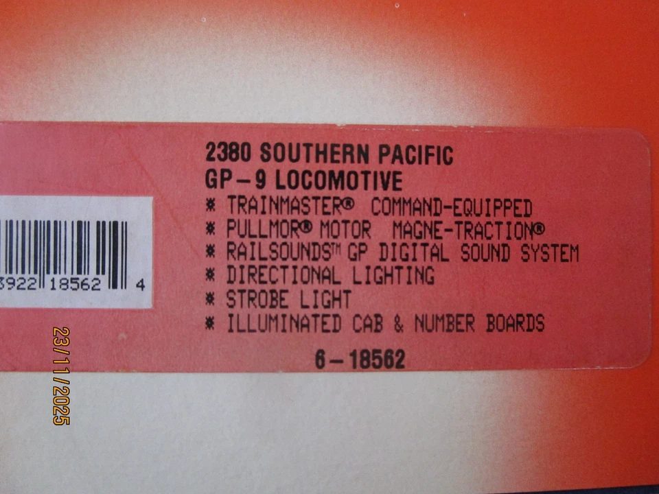 Lionel, O Gauge, 18562 Southern Pacific GP-9, OB. - Image 3 of 3