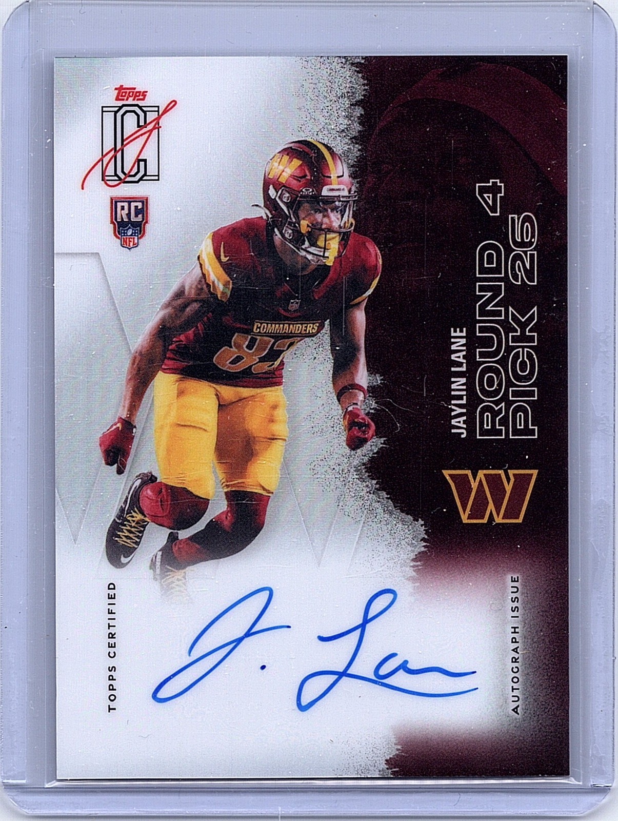 2025 Topps Signature Class Jaylin Lane #231 Chrome Autograph RC