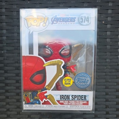 Funko Pop! Marvel Avengers Endgame Iron Spider #574 Glows in the Dark 