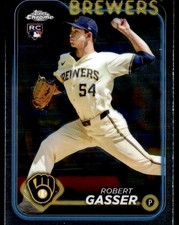 ROBERT GASSER 2024 TOPPS CHROME UPDATE RC MILWAUKEE BREWERS #USC50