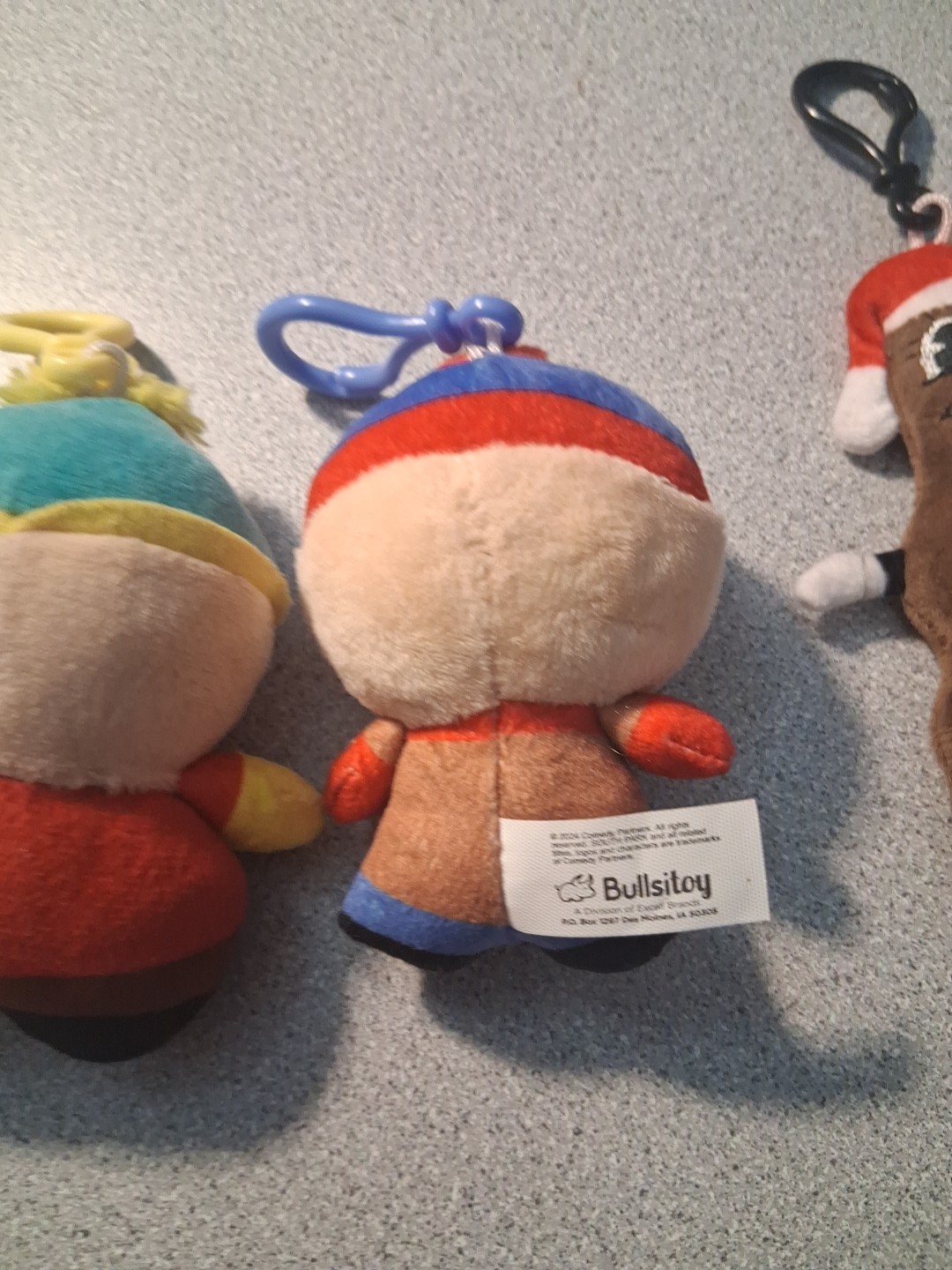 South Park Bullsitoy Plush Danglers Cartman Mr. Hanky And Stan Lot Of 3