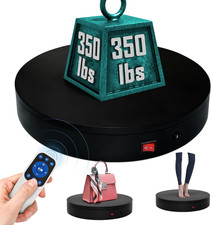 12.6Inch/350Lbs Capacity Electric Motorized Turntable,Remote Rotating Display St