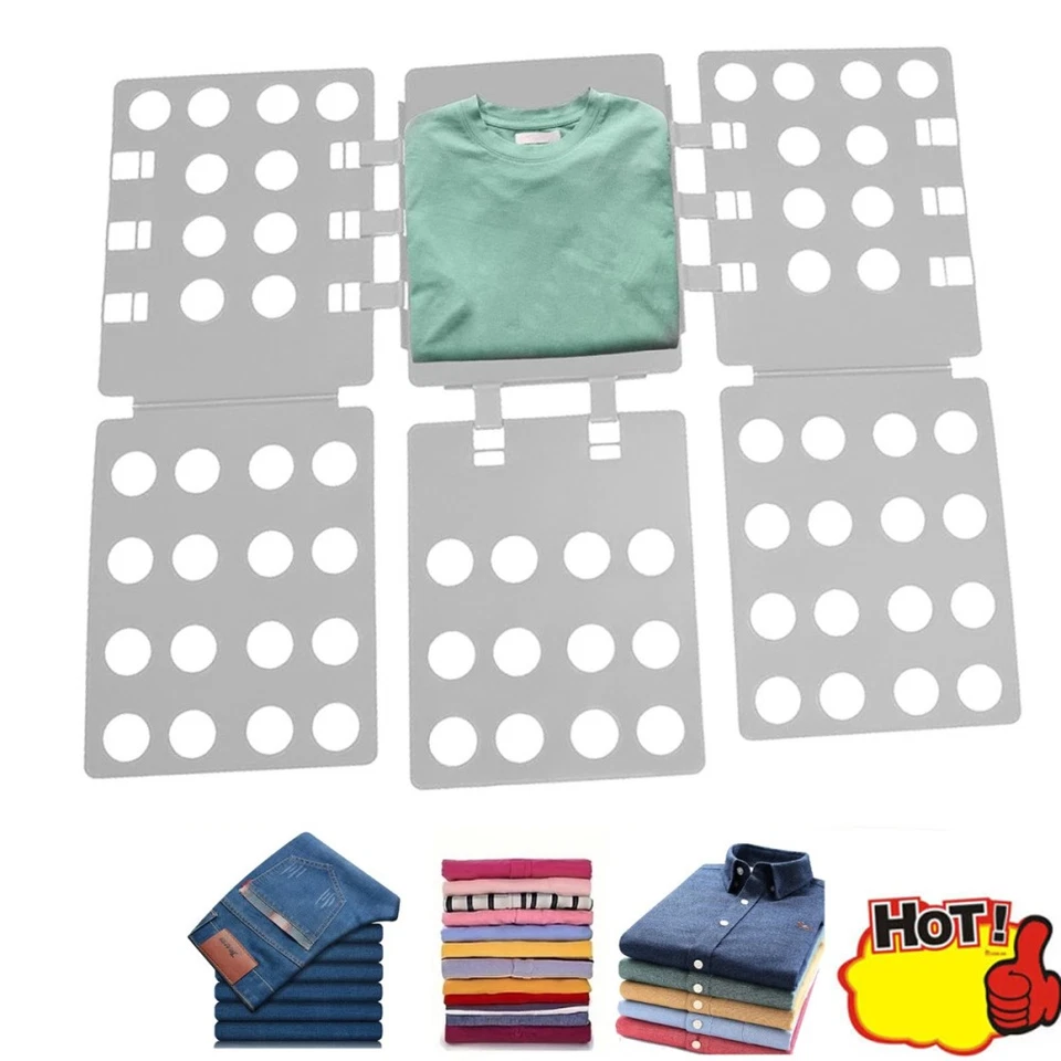 Faltbrett 5. generation Wäschefalter Set Faltgerät für T-Shirts platzsparend DHL - Bild 2 von 4