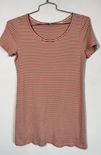 Madewell Womens Cotton Mini Ribbed Stripped T Shirt Dress A Line Size S Comfort
