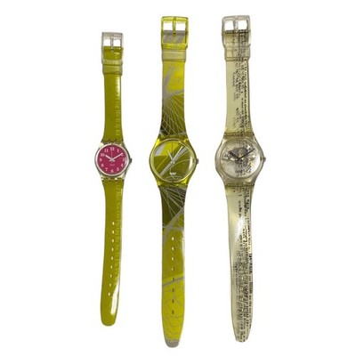 Swatch Analog Quartz Men 3 Items Sold In Bulk Vintage 672201240