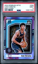 2024 PANINI DONRUSS OPTIC PINK HYPER #284 CAM CHRISTIE PSA 9