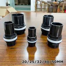 PVC Waterproof Bulkhead Fitting 1 Pc Pipe Connector for Aquarium or Sump Tank