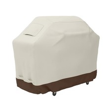 60 Inch Gas Grill Barbecue Cover Beige Waterproof Weather Resistant Anti-UV