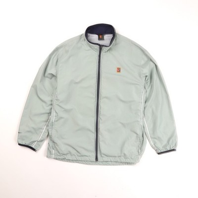 Vintage Men s Nike Full Zip Nylon Jacket Light Blue Size: M