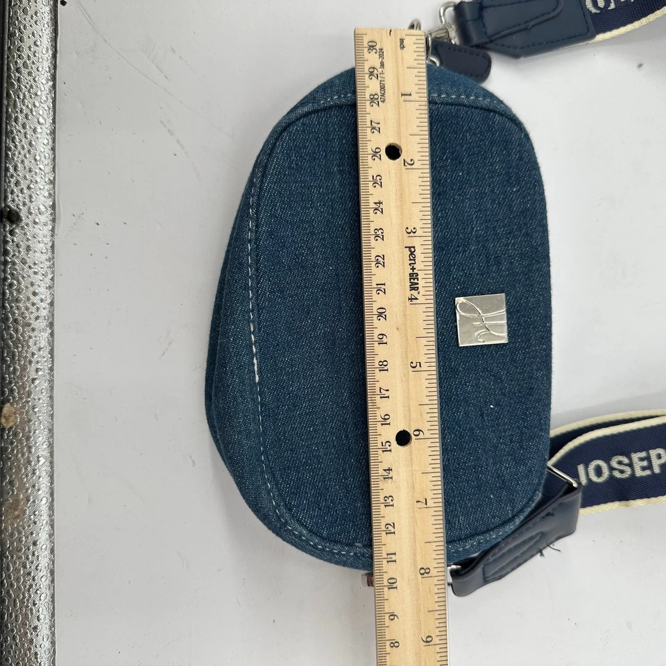 Joseph Ribkoff джинсовой ткани через плечо сумочки логотип ремень Y2K мини сумка Streetwear повседневный - Изображение 3 из 4