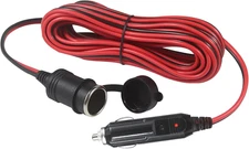 Cigarette Lighter Extension Cord - 12V Car Extension Cord, Male Plug to Female S