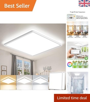 Vielseitige 2er Pack LED Deckenleuchten, 3000K-6500K für Zuhause, wasserdicht & modern
