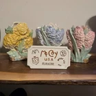 McCoy Dealer Sign  And  3 Hyacinth 8" Vases 2001 FACTORY MINT
