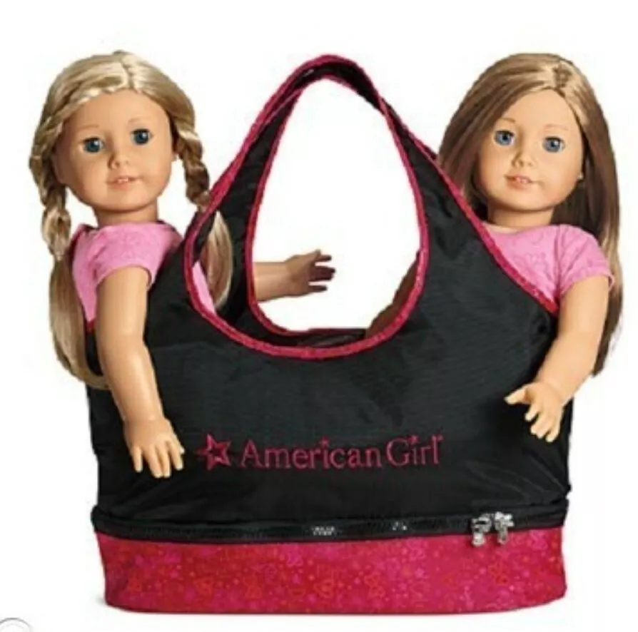 American girl two sales doll tote