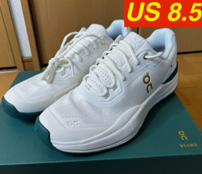 2024 ON ROGER Pro BEAMS ColorIvory Evergreen Japan Limited sneakers US 8.5 26.5