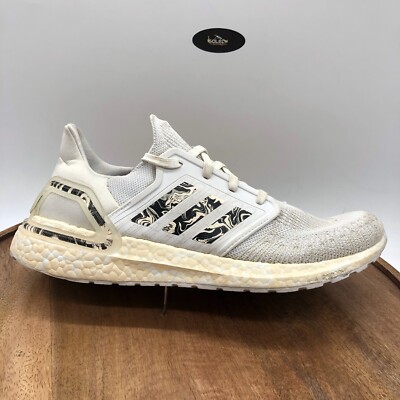 Adidas Womens 10.5 UltraBoost 20 Glam Pack White Pink Black Running Shoes  FW5721 | eBay