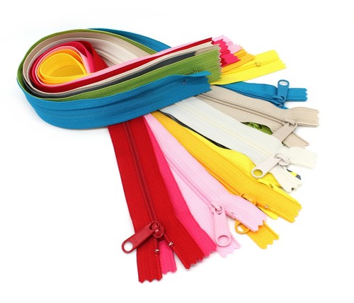 YKK 36" #4.5 Handbag Zippers with Extra-Long Pull Slider - Assortment 10 Colors - Picture 2 of 5