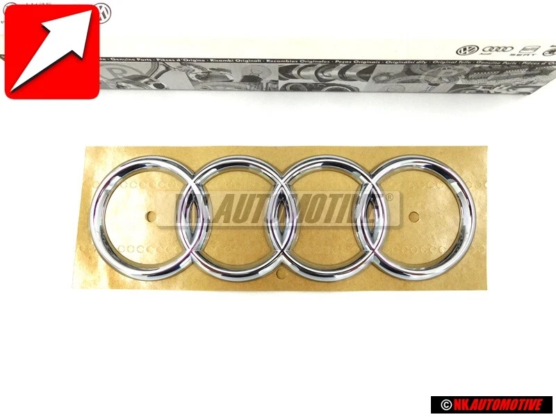 Genuine Audi Rings Rear Boot Badge Emblem Chrome - 441853742 2ZZ 