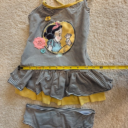 Disney Store Girls Tankini 2 Piece Swimsuit Animators Collection Snow White 7/8 - Picture 8 of 12
